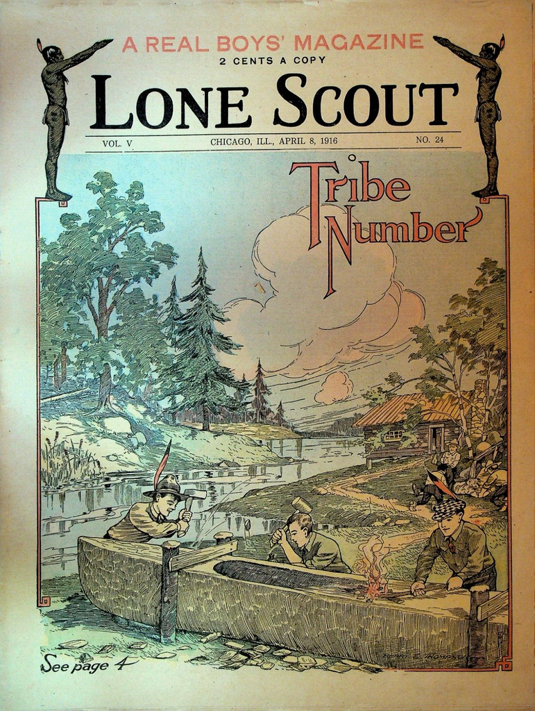 Lone Scout  Magazine April 8 1916 Scouting Colonel George Dodd Hawaii