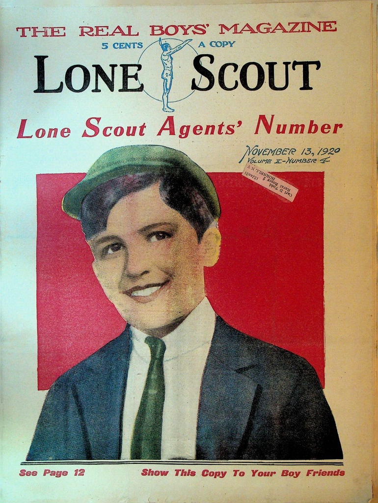 Lone Scout Magazine November 13 1920 Scouting Alberta Colorado Rockies