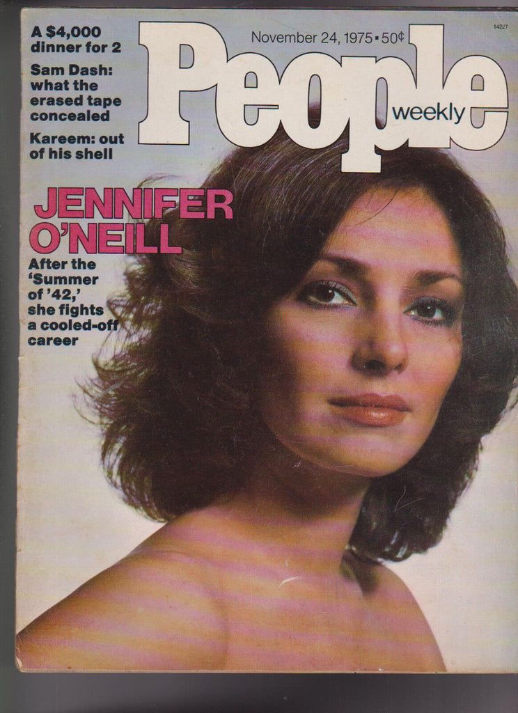People Magazine Jennifer O'Neill Kareem Abdul Jabbar November 24 1975 Free S/H