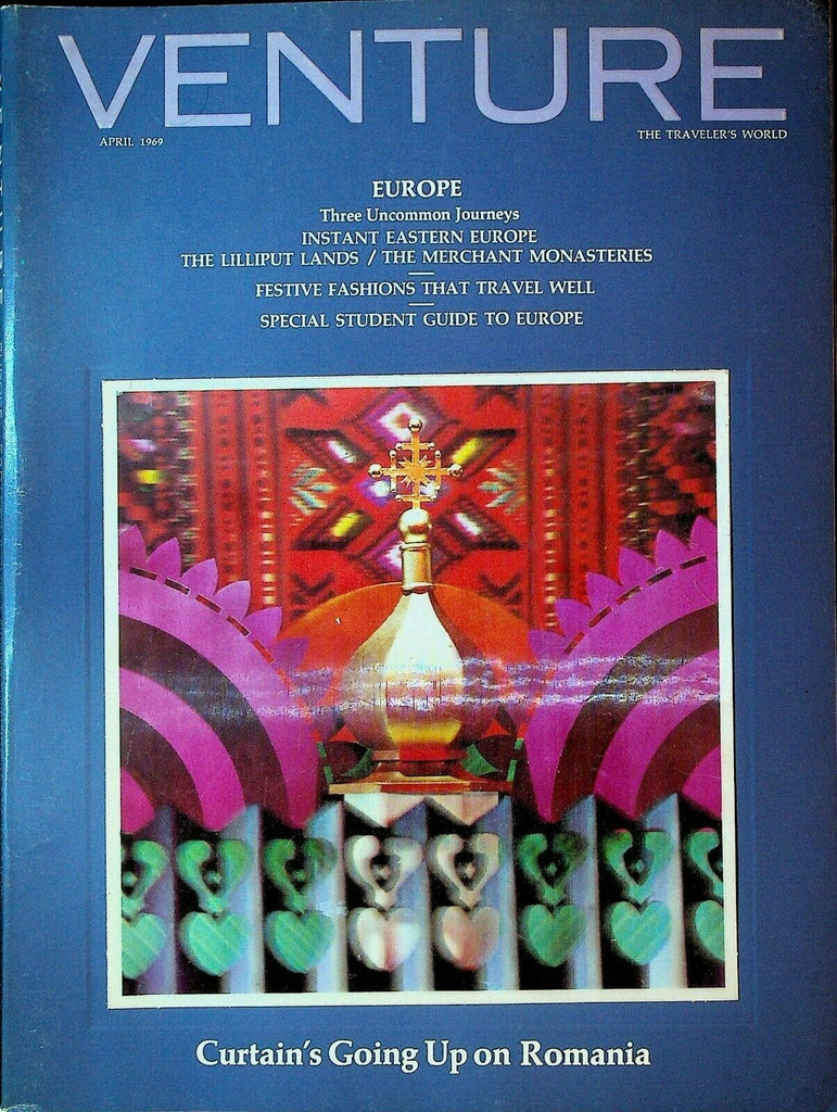 Venture Magazine April 1969 Lenticular Cover Romania Fritz Frey