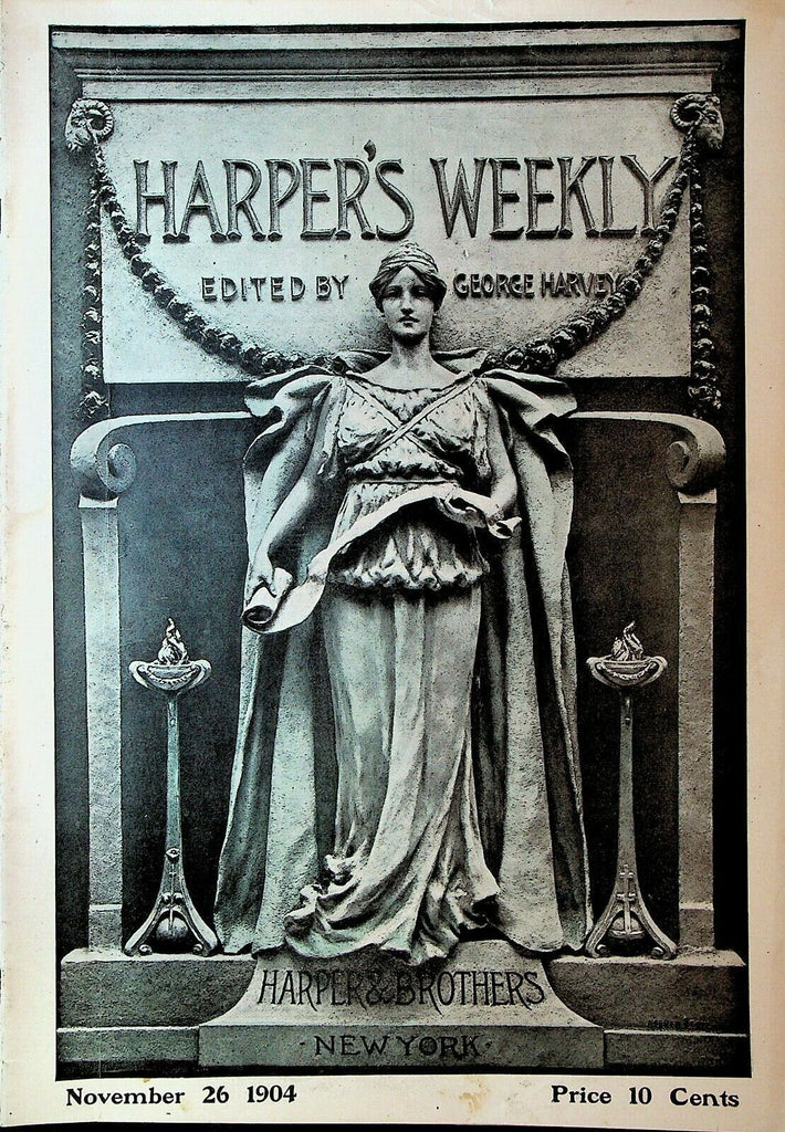 Harper's Weekly November 26 1904 Yale Princeton Football Game Ethel Barrymore