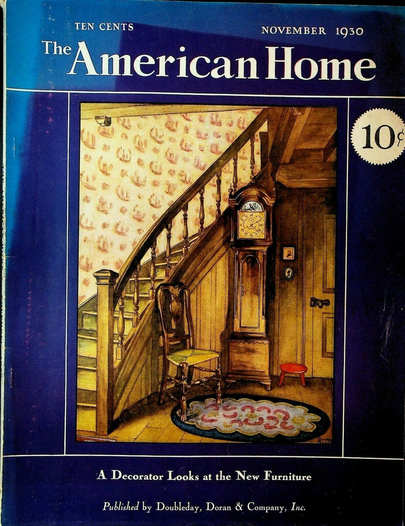 American Home Magazine November 1930 Art Deco Cover Stanley Reese