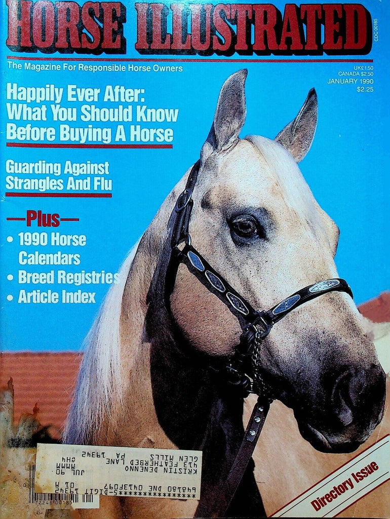 Horse Illustrated Magazine January 1990 Molson Canadian Trotting Classic