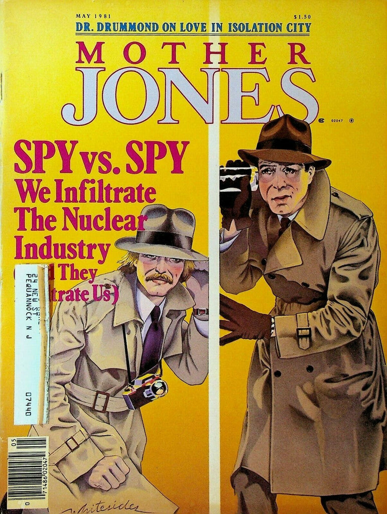 Mother Jones May 1981 Ed Asner Lou Grant Nuclear Industry Josephine Herbst