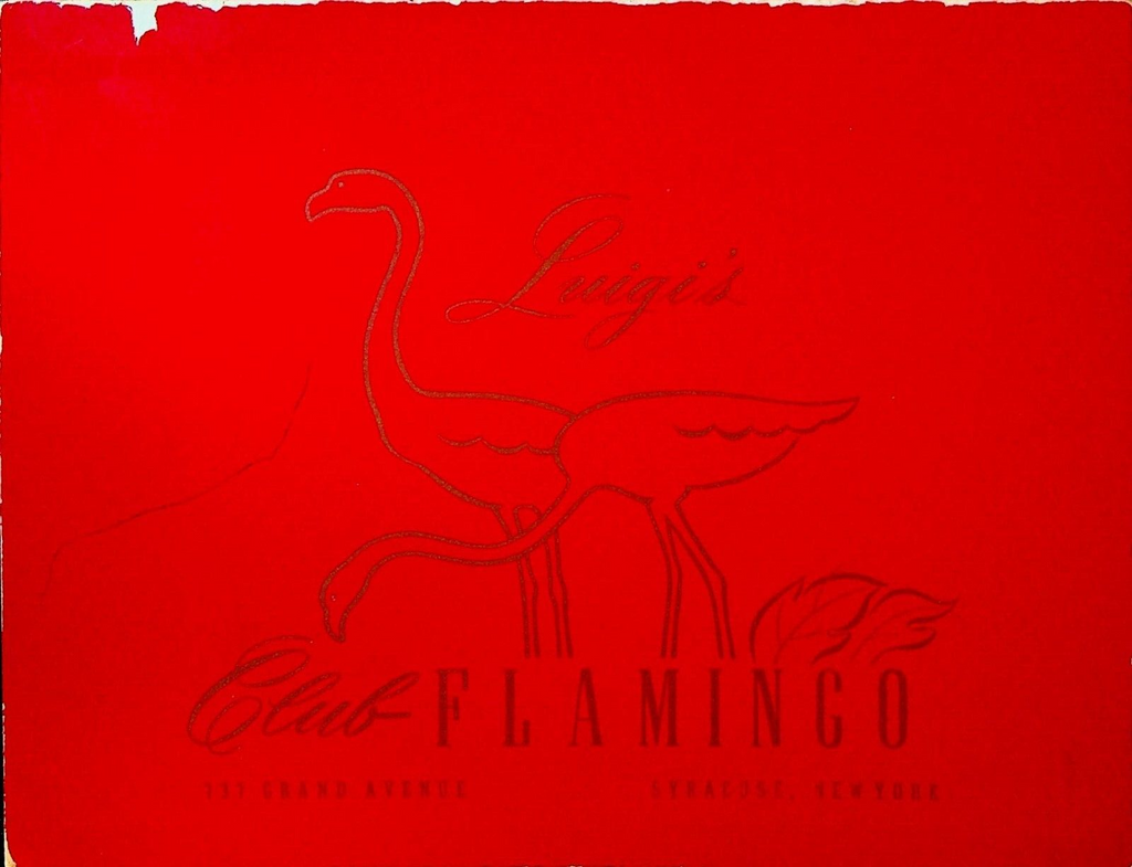 Luigi's Club Flamingo Syracuse NY Souvenir Photo Folder 1930s