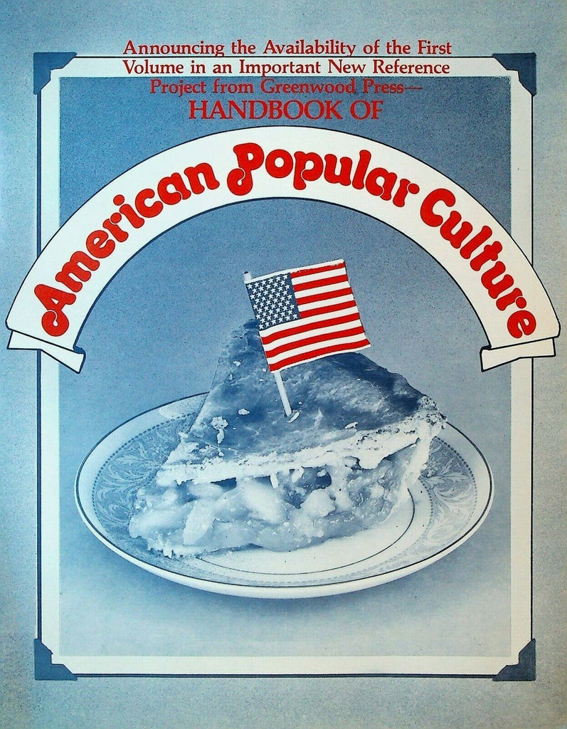 Handbook of American Popular Culture Greenwood Press Ad Brochure 1980