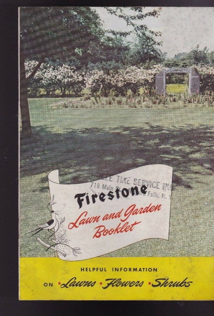 Firestone Lawn & Garden Booklet Helpful Information Lawns Flowers Shrubs 1947