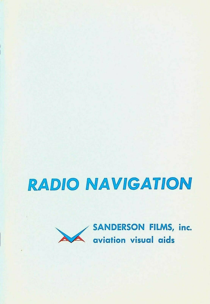Radio Navigation Booklet 1961 Sanderson Films Airplanes Flight