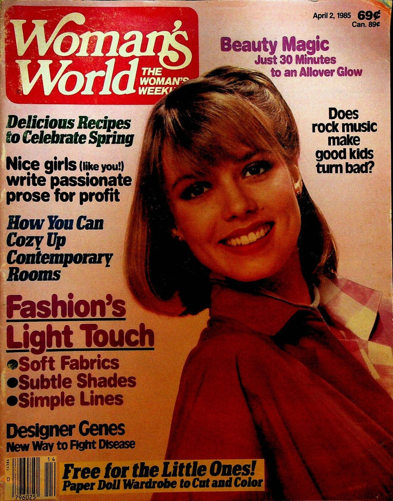 Woman's World Magazine April 2 1985 Culture Club WASP Cyndi Lauper Dee Snider