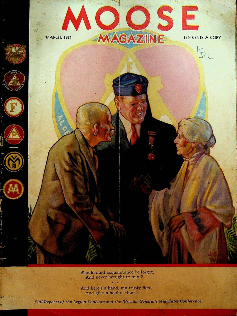 Moose Magazine March 1931 JC White Hanson Booth David E Nichols