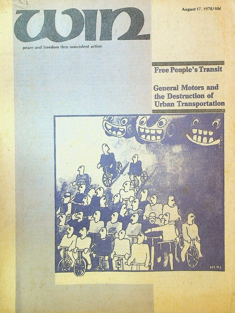 Win Magazine August 17 1978 General Motors & Public Transportation