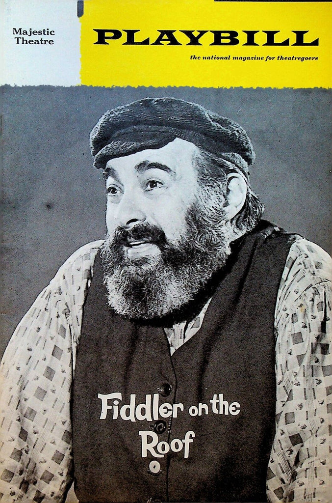 Fiddler on the Roof Playbill August 1970 Paul Lipson Mimi Randolph
