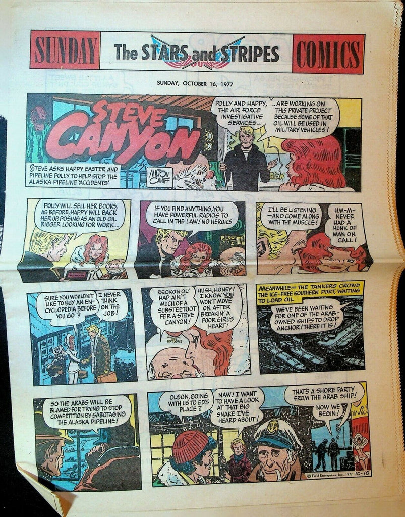 Stars & Stripes Sunday Comics October 16 1977 Steve Canyon Blondie