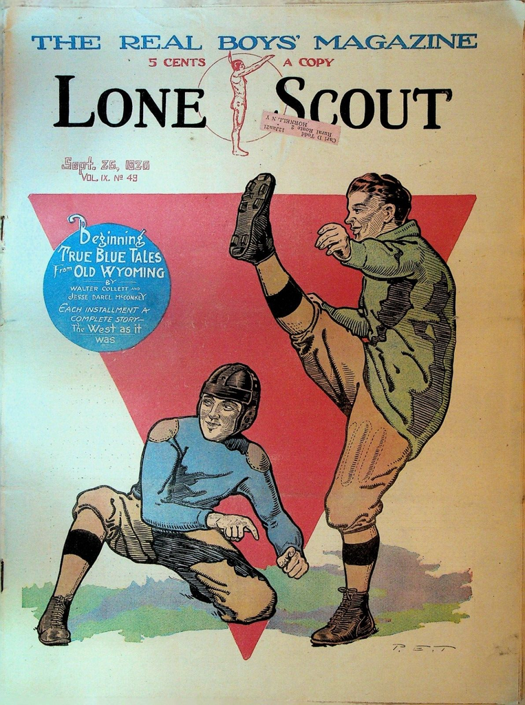 Lone Scout Magazine September 25 1920 Scouting Football Oregon Trail