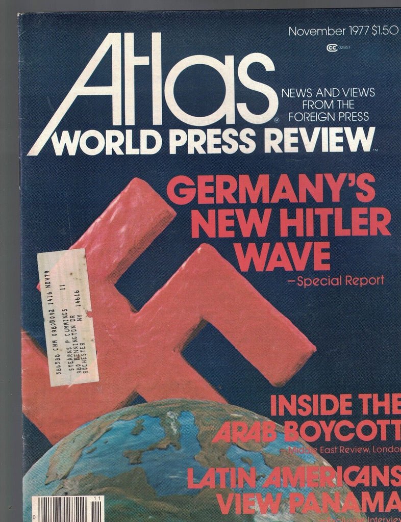 Atlas Magazine November 1977 Germany's New Hitler Wave Arab Boycott