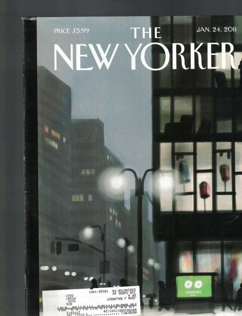 The New Yorker January 24 2011 Aung San Suu Kyi Oprah Winfrey Network