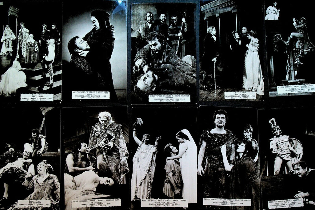 Stratford Festival Postcard Lot of 35 1960s RPPC Shakespeare Canada