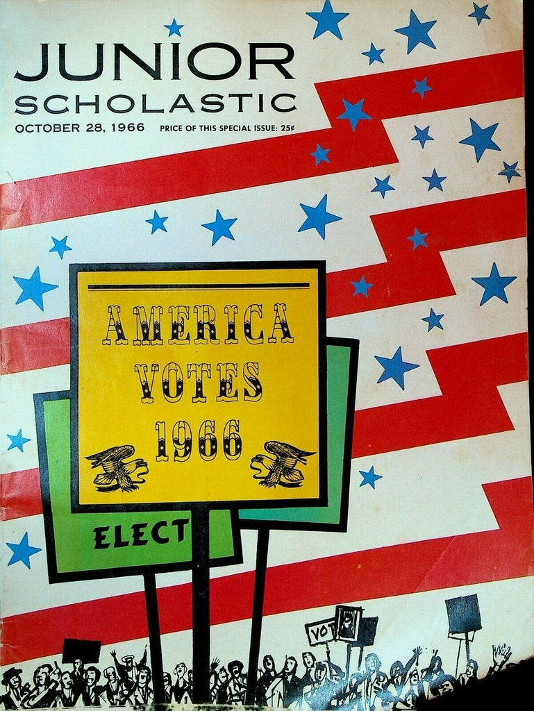 Junior Scholastic October 28 1966 Halloween America Votes Election