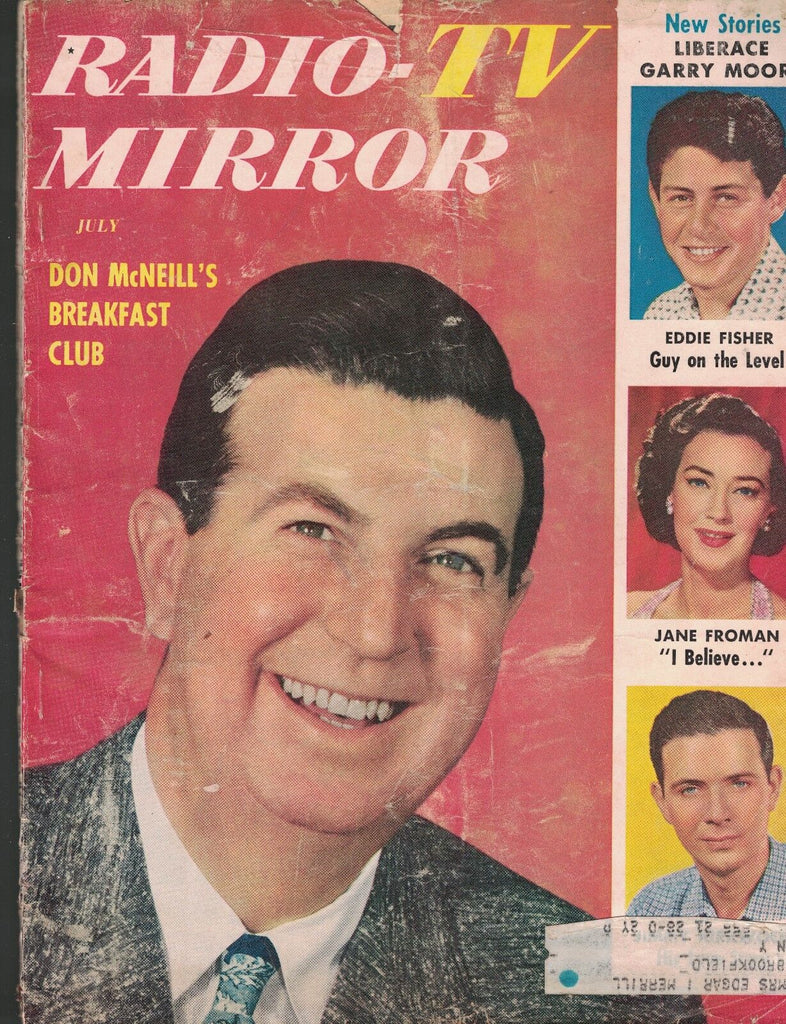 Radio TV Mirror Magazine July 1954 Don McNeill Liberace Eddie Fisher