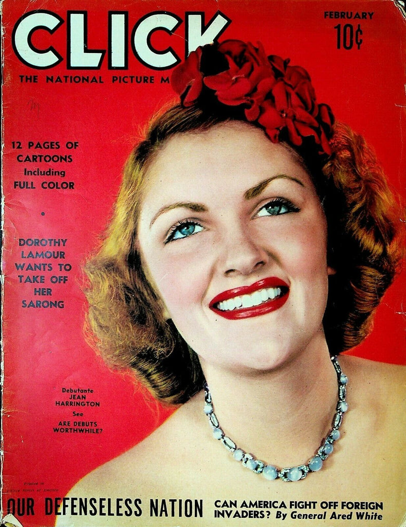 Click February 1940 Dorothy Lamour Jean Harrington Earl Moran Paul Robeson