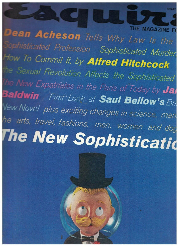 Esquire Magazine July 1961 Alfred Hitchcock Saul Bellow James Baldwin