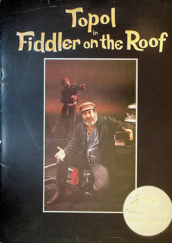 Topol in Fiddler on the Roof 1989 Program 25th Anniversary