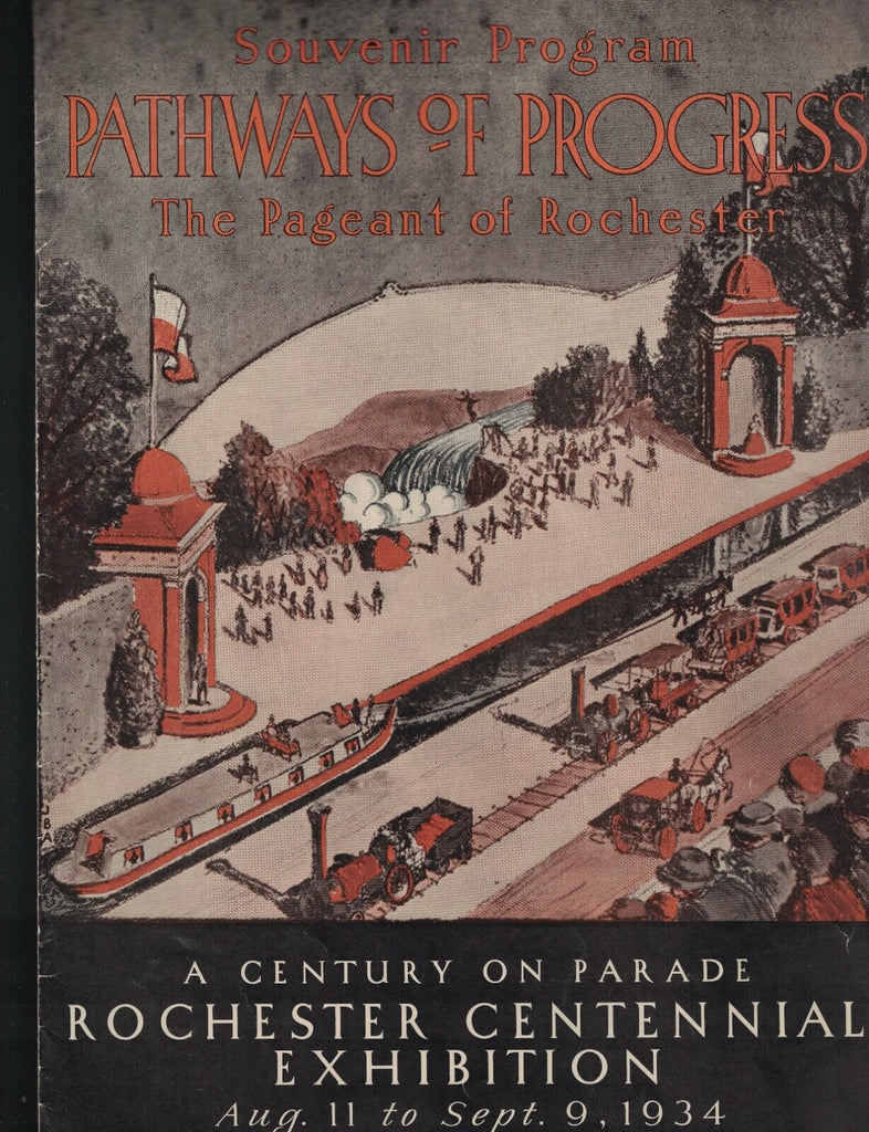 Pathways of Progress Pageant of Rochester NY Souvenir Program 1934 Centennial