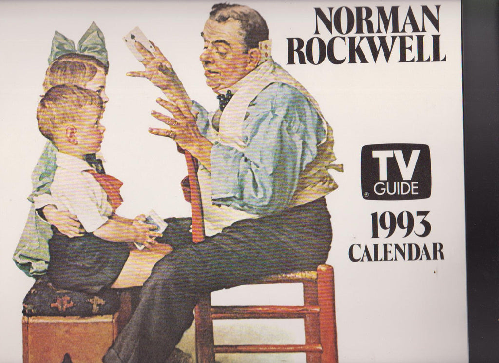 Norman Rockwell TV Guide 1993 Calendar 11x11 with mailer