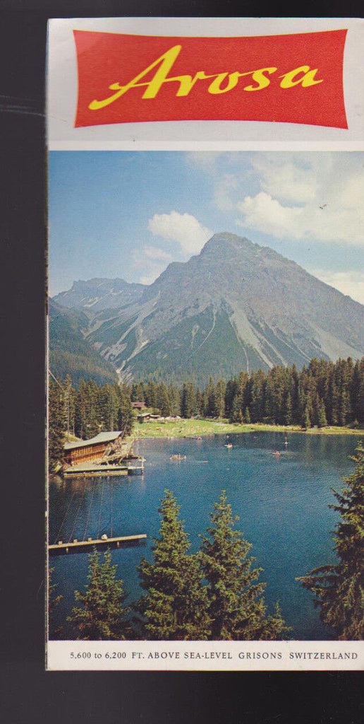 Arosa Switzerland Brochure 1960s Grisons