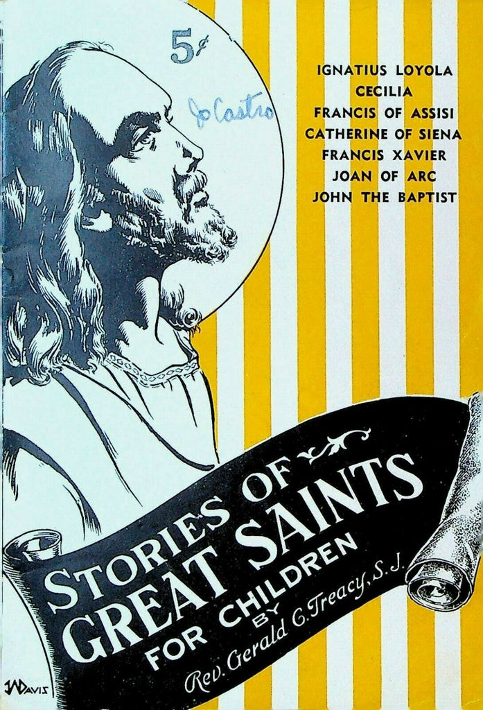 Stories of Great Saints for Children Rev Gerald Treacy 1942 Ignatius Cecilia