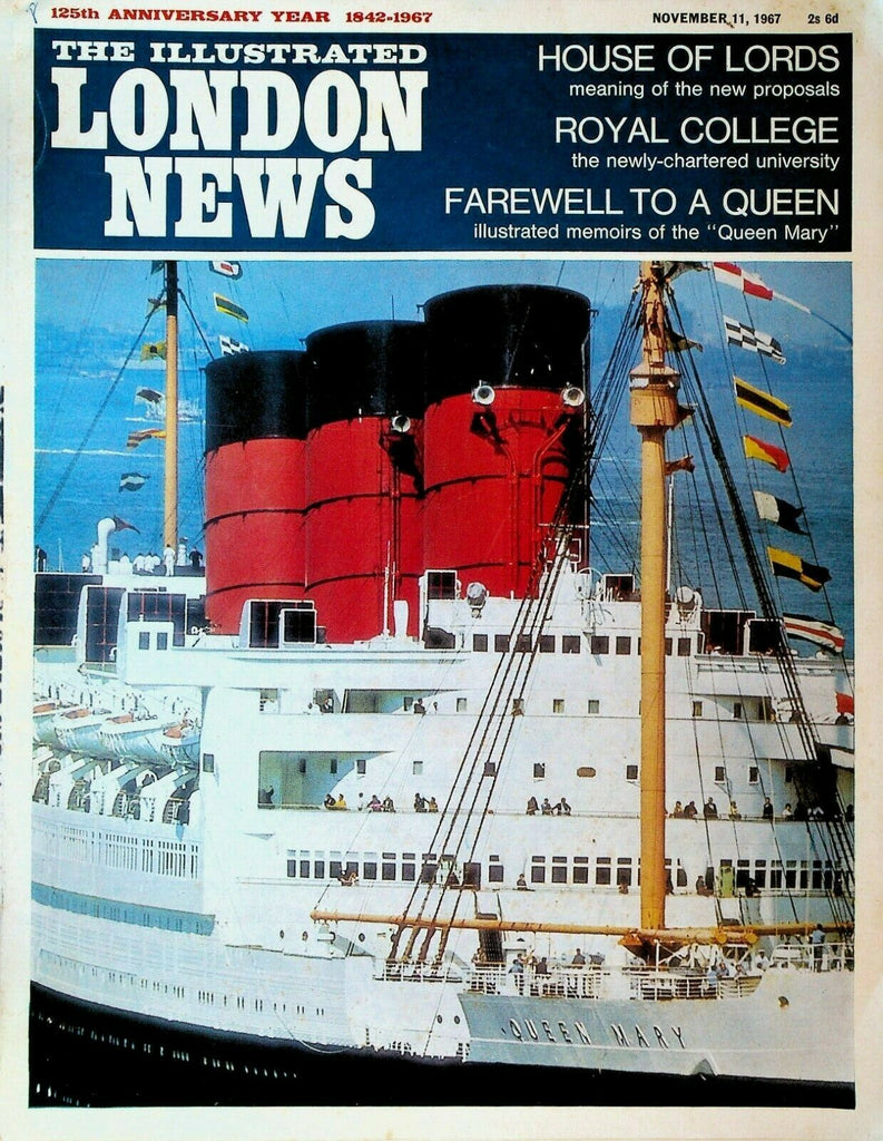 Illustrated London News November 11 1967 RMS Queen Mary Jackie Kennedy ...