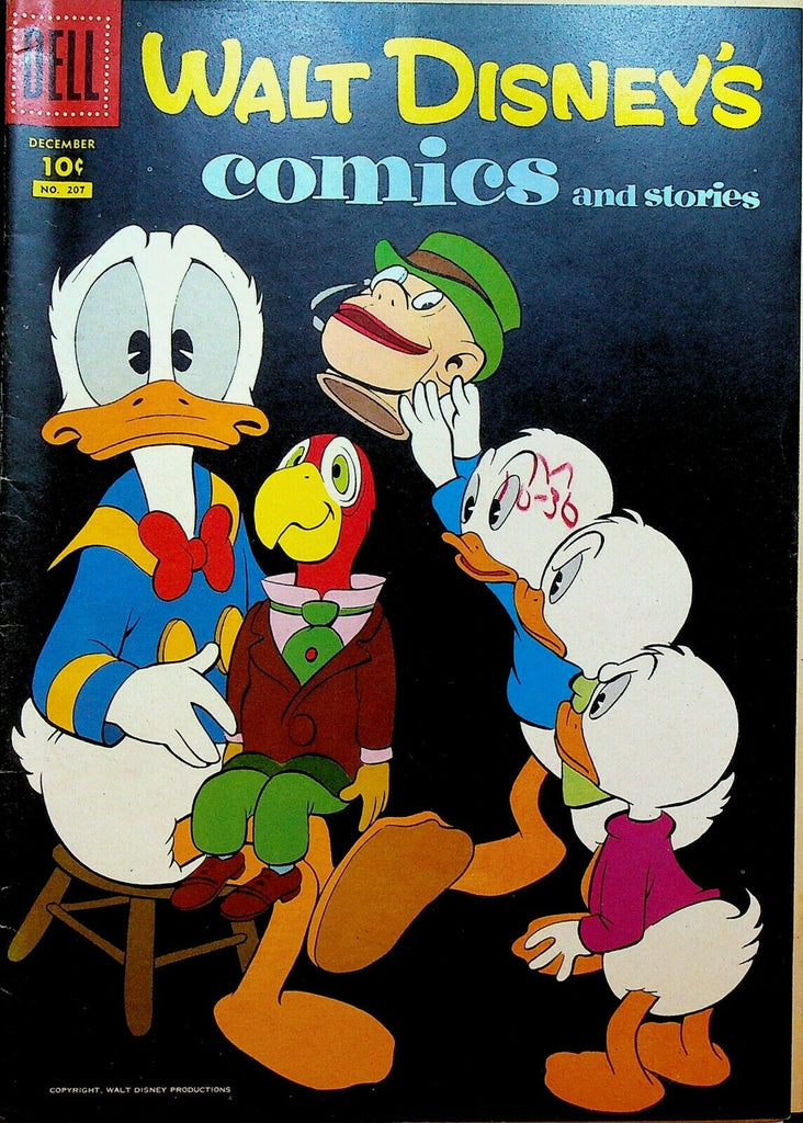 Walt Disney's Comics & Stories 207 Dell Comics 1957 Donald Duck Ventriloquist