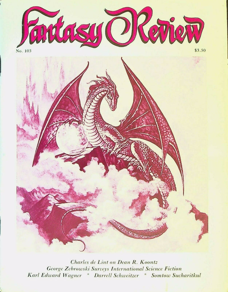 Fantasy Review 103 Dean R Koontz George Zebrowski Anne-Marie Eastburn