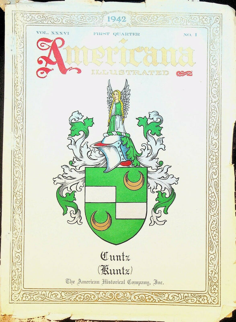 Americana Magazine 1st Q 1942 Edgar Allan Poe Ritter Kuntz Mangold