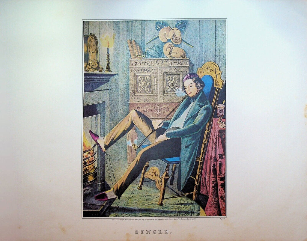 Currier & Ives Print Single Married