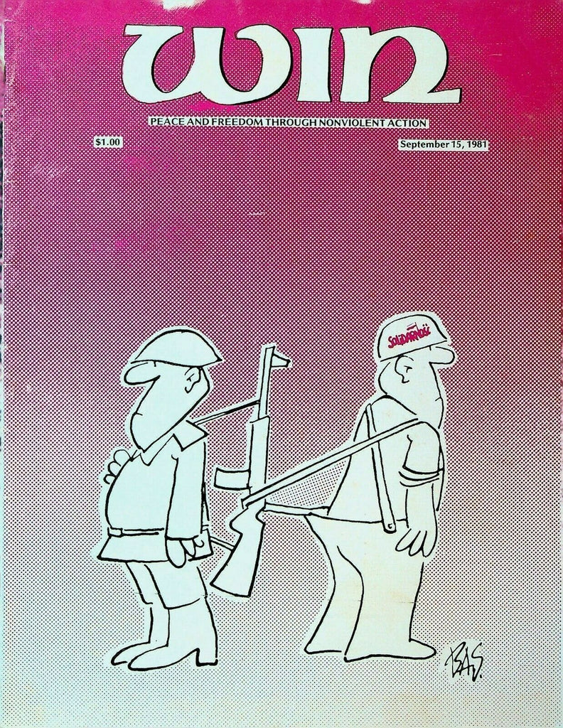 Win Magazine September 15 1981 Bas Poland Guatemala Navajo Hopi Land Dispute