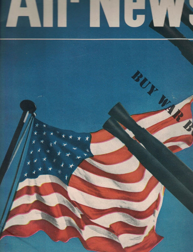 Air News Magazine July 15 1943 American Flag Cover William Wagner WWII