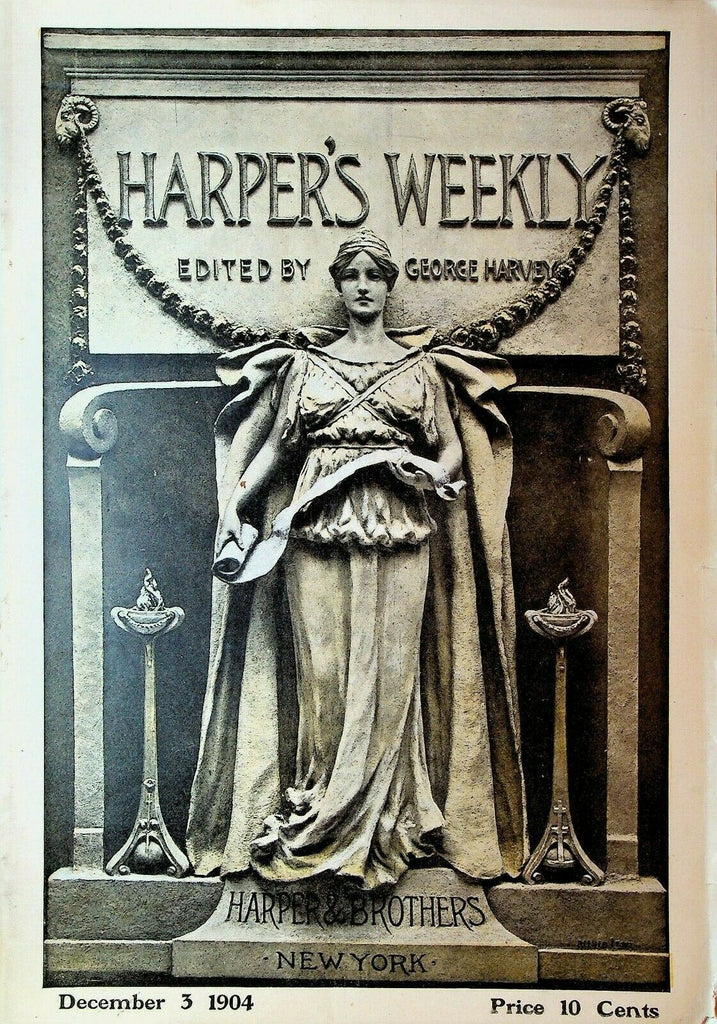 Harper's Weekly December 3 1904 Harvard Yale Football Airship Railroad