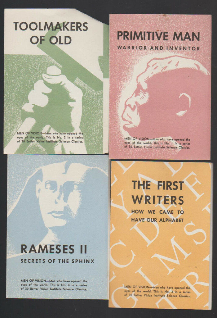 Better Vision Institute Science Classics Set of 30 Booklets 1936 Marconi Edison