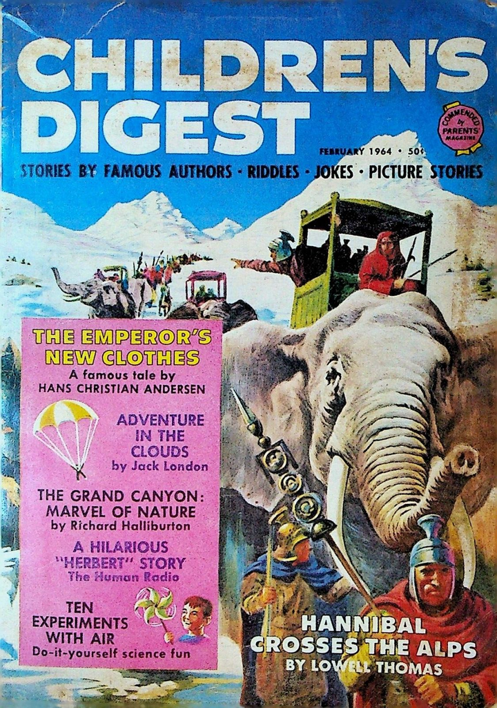 Children's Digest Magazine February 1964 Anthony Ravielli Jack London