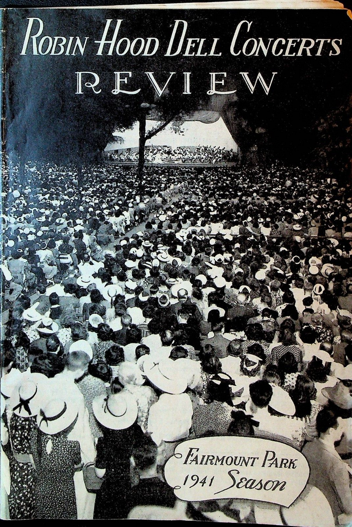 Robin Hood Dell Concerts Program August 1941 Philadelphia Orchestra