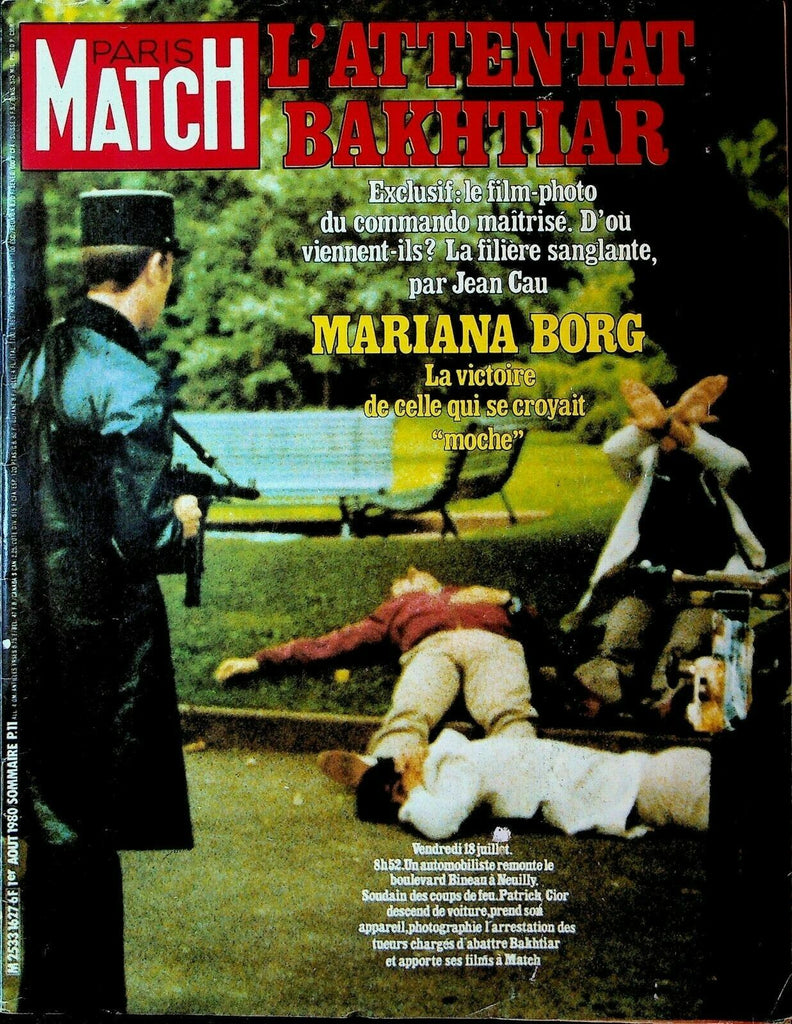 Paris Match August 1 1980 Johnny Hallyday Bjorn Borg Ronald Reagan