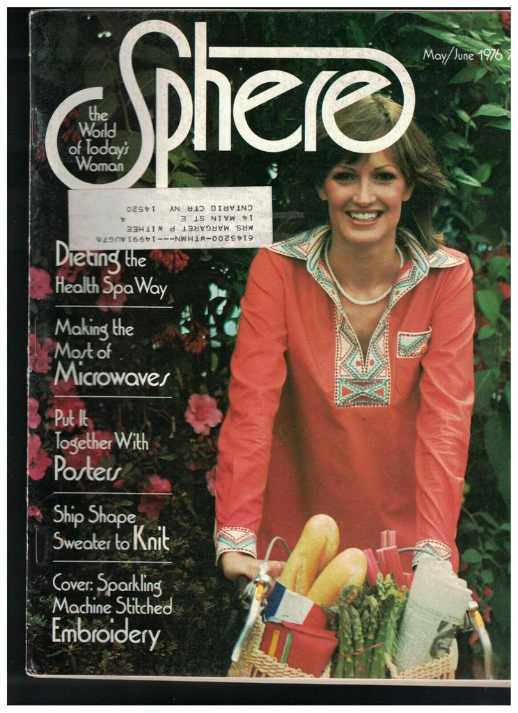 Sphere Magazine May 1976 World of Today's Woman Fashion Crafts Decorating Food
