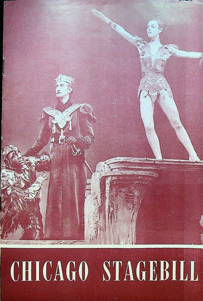 The Tempest Chicago Stagebill October 14 1945 Vera Zorina Canada Lee
