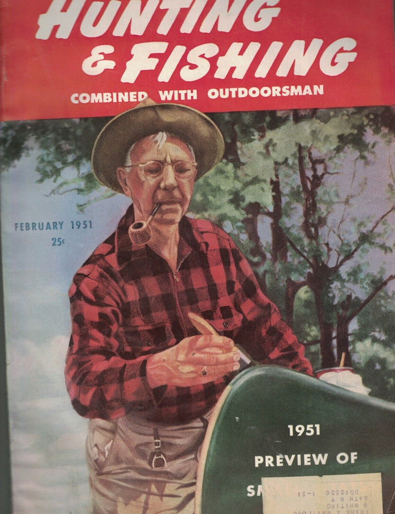 Hunting & Fishing Magazine February 1951 Small Boats Preview Robert Pease