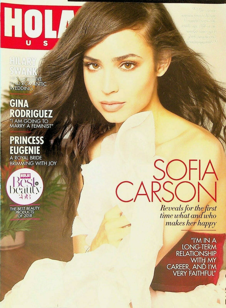 Hola USA October 2018 Sofia Carson Hilary Swank Gina Rodriguez