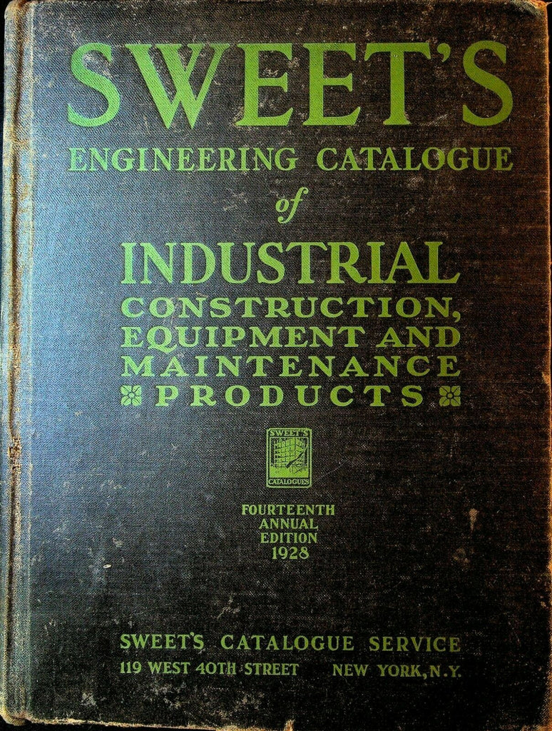 Sweet's Engineering Catalogue 1928 Industrial Construction Equipment Asbestos