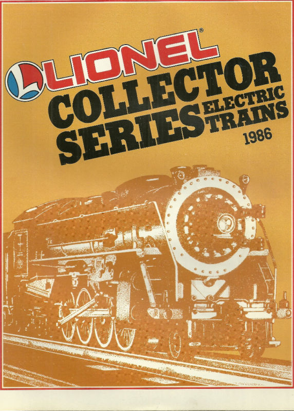 Lionel Collector Series Electric Trains Catalog 1986