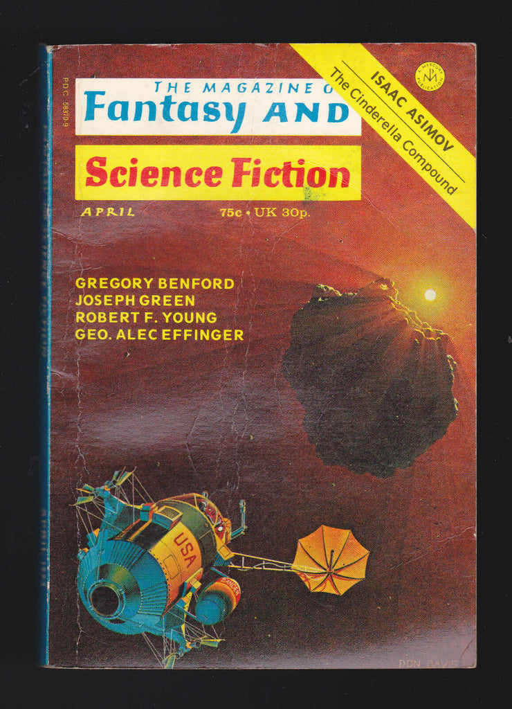 April 1973 Magazine of Fantasy & Science Fiction- Gregory Benford, Joseph Green