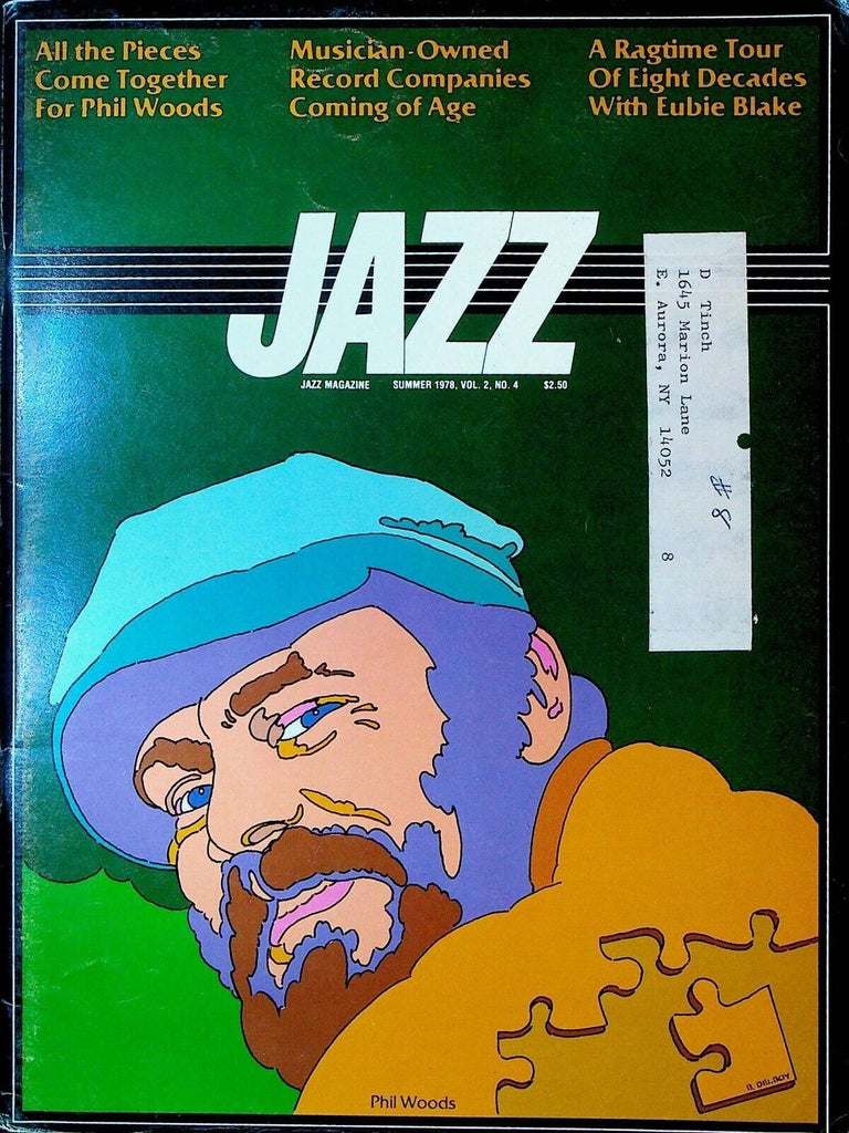 Jazz Magazine Summer 1978 Eubie Blake Phil Woods Ted Curson Sonny Stitt